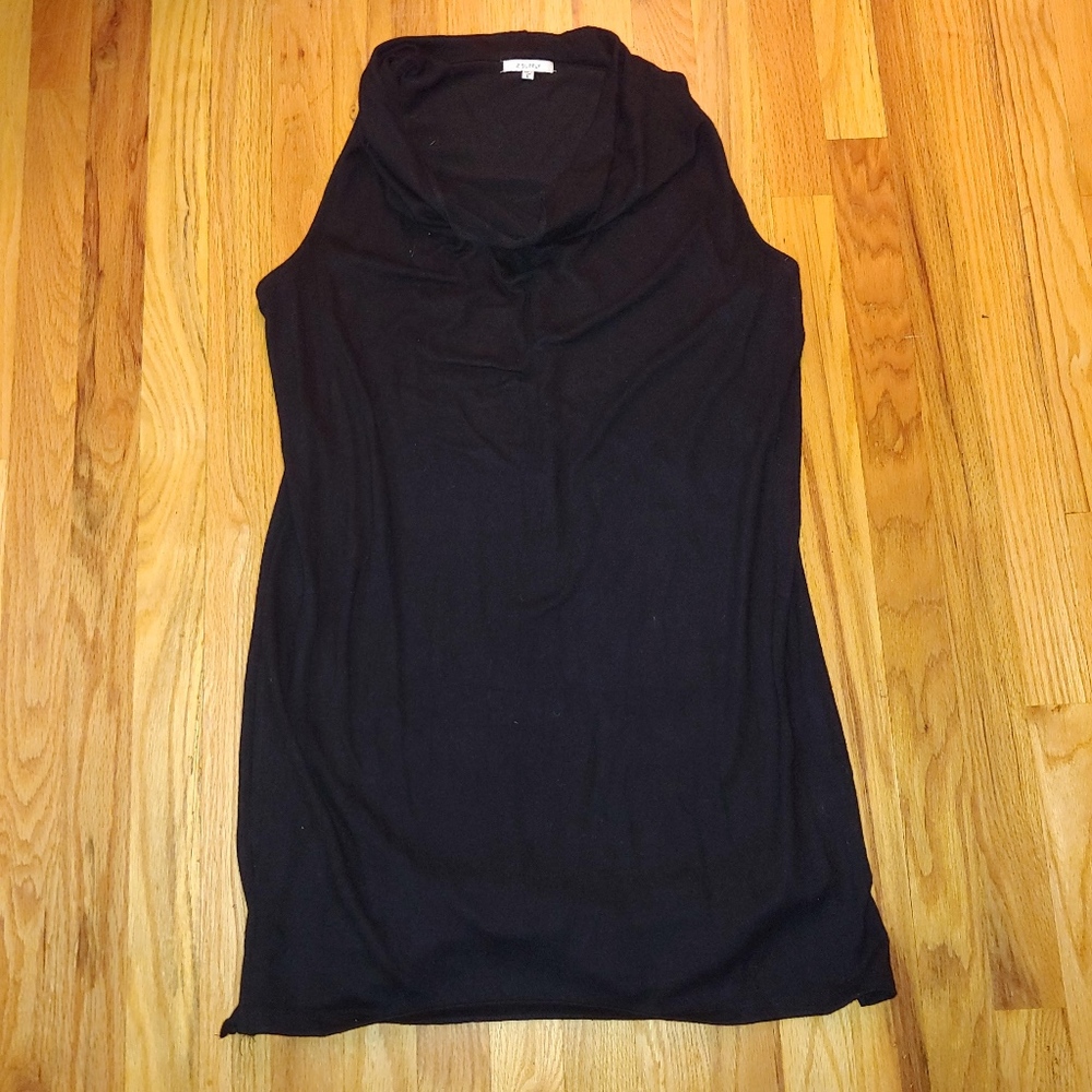 Black Cowl Neck Tunic